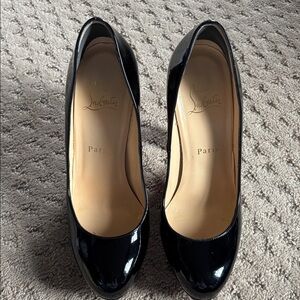 Christian Louboutin Glossy Black Heels